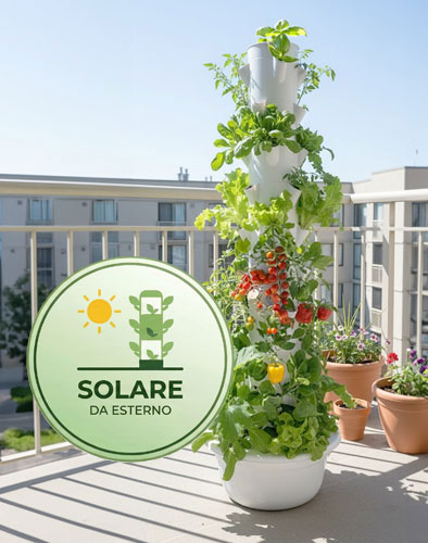 Torri idroponiche verticali da esterno balconi giardini terrazzi outdoor